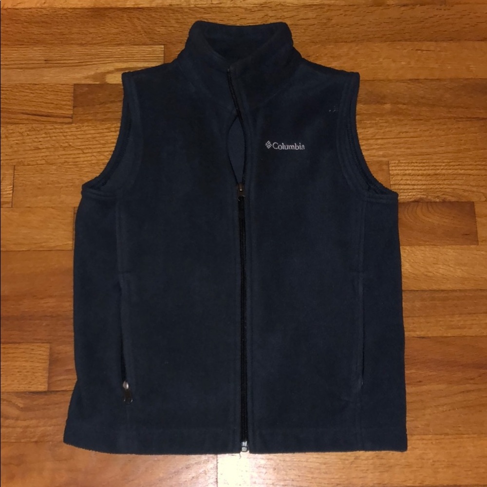 Columbia vest sz Small boys grey